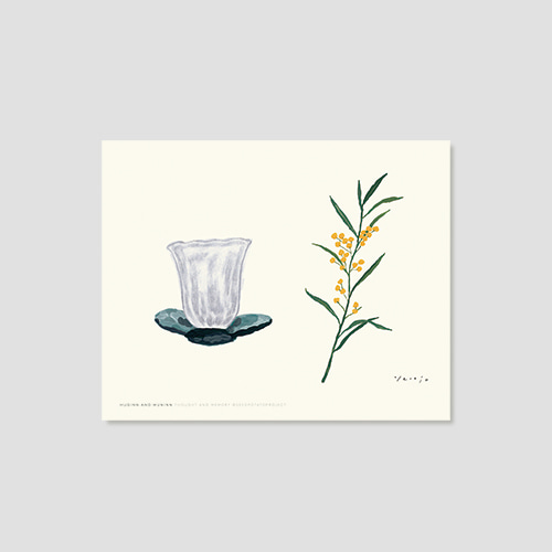 재입고*[후긴앤무닌] Mini 포스터 - Cup and flower