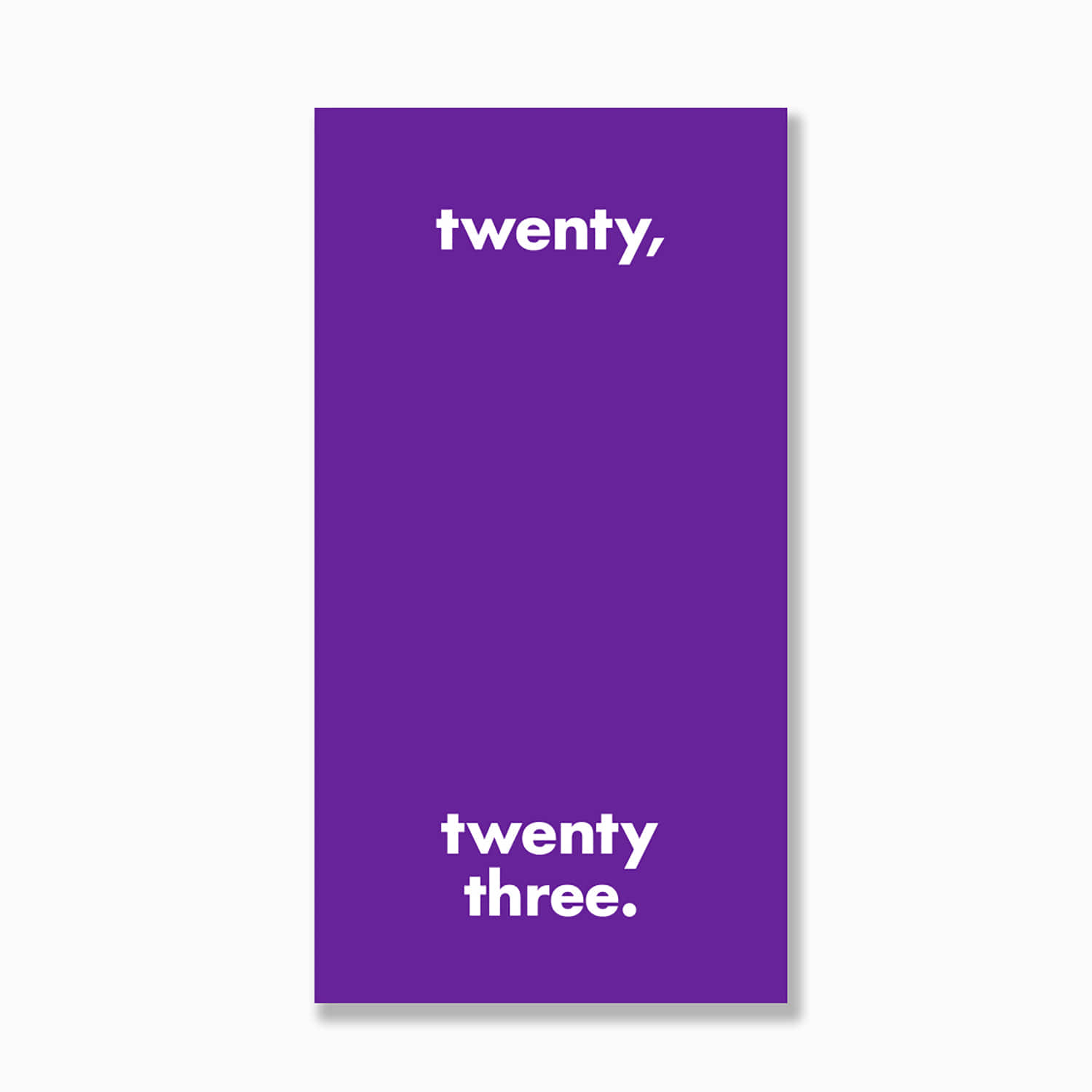 [오롤리데이] twenty,twenty three._2023_mini_Eggplant