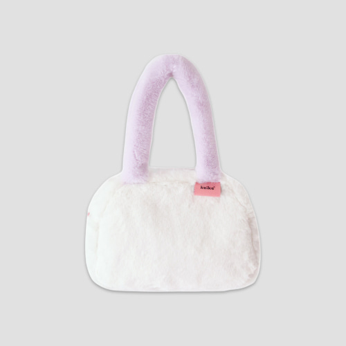 [케이크] mini fur bag - snow (재입고)
