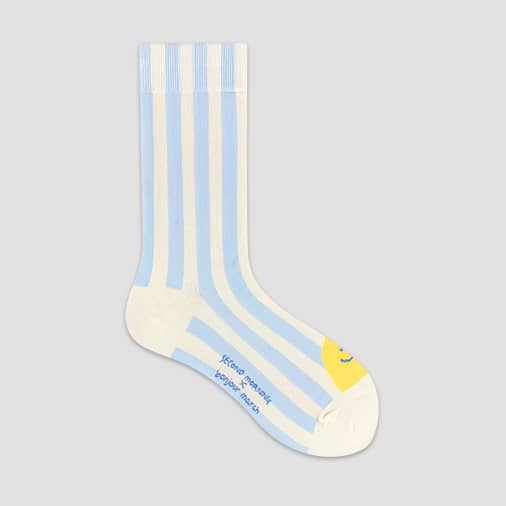 [봉주르마치] Peekaboo socks_stripe lemony (with 세컨드모닝)