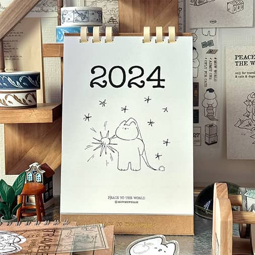 [냥냥빔] 2024 Desk calendar (탁상달력)